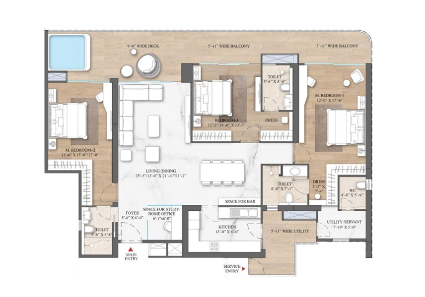 SMART WORLD THE EDITION 3.5 BHK